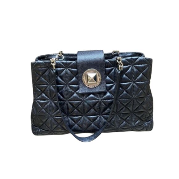 Kate Spade Elana Astor Court Quilted Black Leather Shoulder Bag - Picture 3 of 9